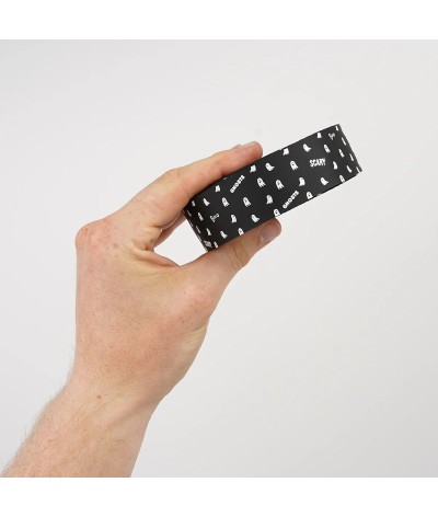 ENDURANCE - Ruban de cintre CASPER - Noir/Blanc