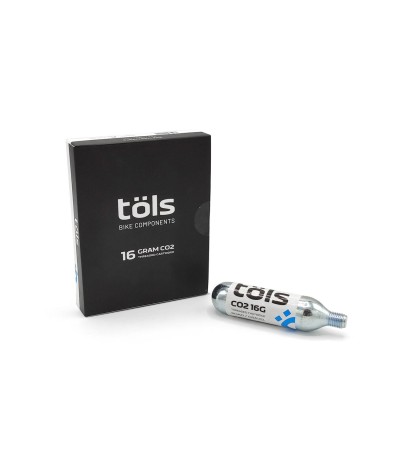 Cartouche 16 g CO2 filetée, boîte de 5 unités