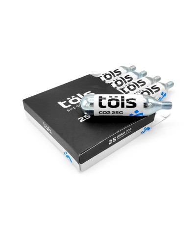 Cartouche 25 g CO2 filetée, boîte de 5 unités