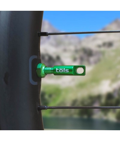 Valves Tubeless Aluminium Verte 44mm