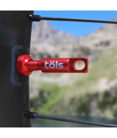 Valves Tubeless Aluminium Rouge 44mm