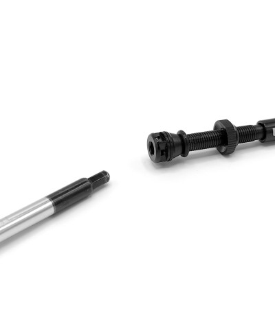 Valves Tubeless Aluminium Noir 44mm