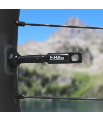 Valves Tubeless en Aluminium Noir 60mm