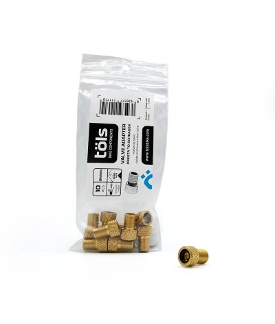 Adaptateur Valve Presta vers Schrader (Mini sac 10 unités)