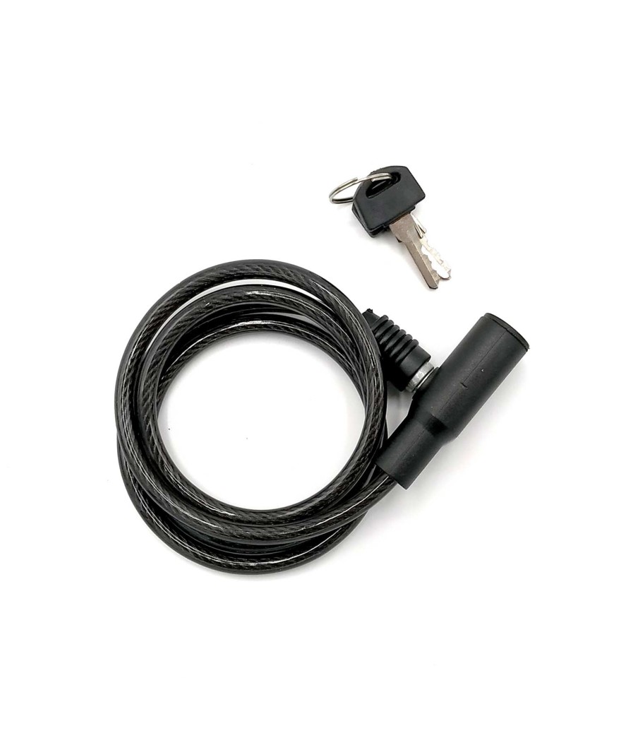 Antivol à Clé en spirale 100 cm (L) x 6 mm (ø)