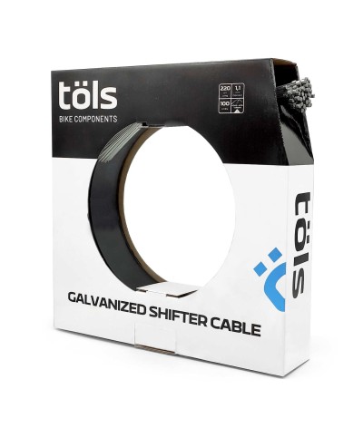 Câble de changement de vitesse galvanisé 220 cm (L) x 1,1 mm (ø), Boite 100 Unités