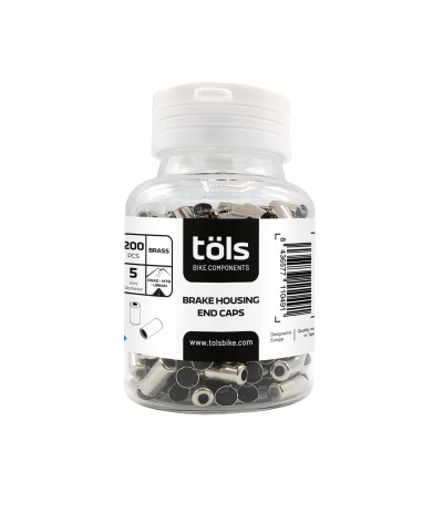 Embouts de boîtier de frein 5 mm (ø), Boite 200 unités