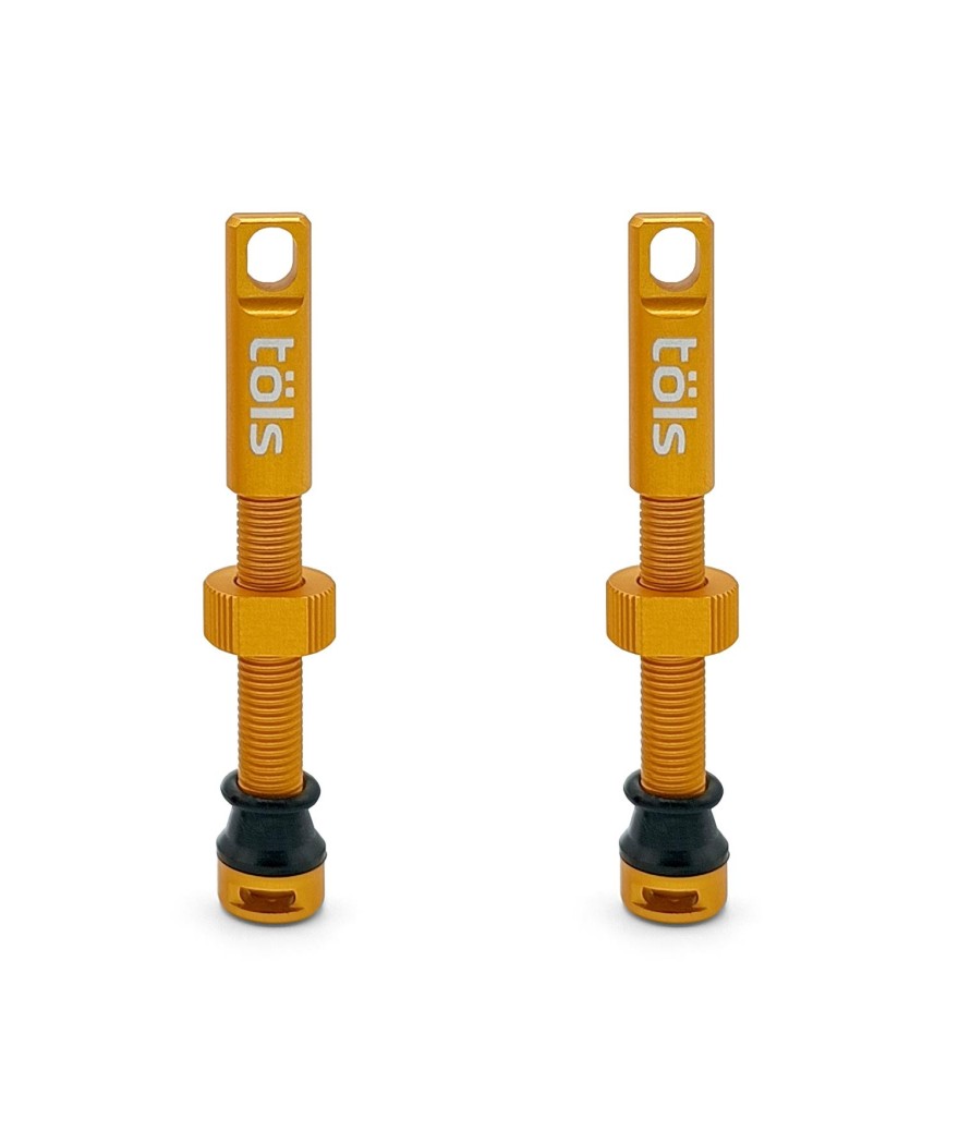 Valves Tubeless Aluminium Gold Mat 44mm