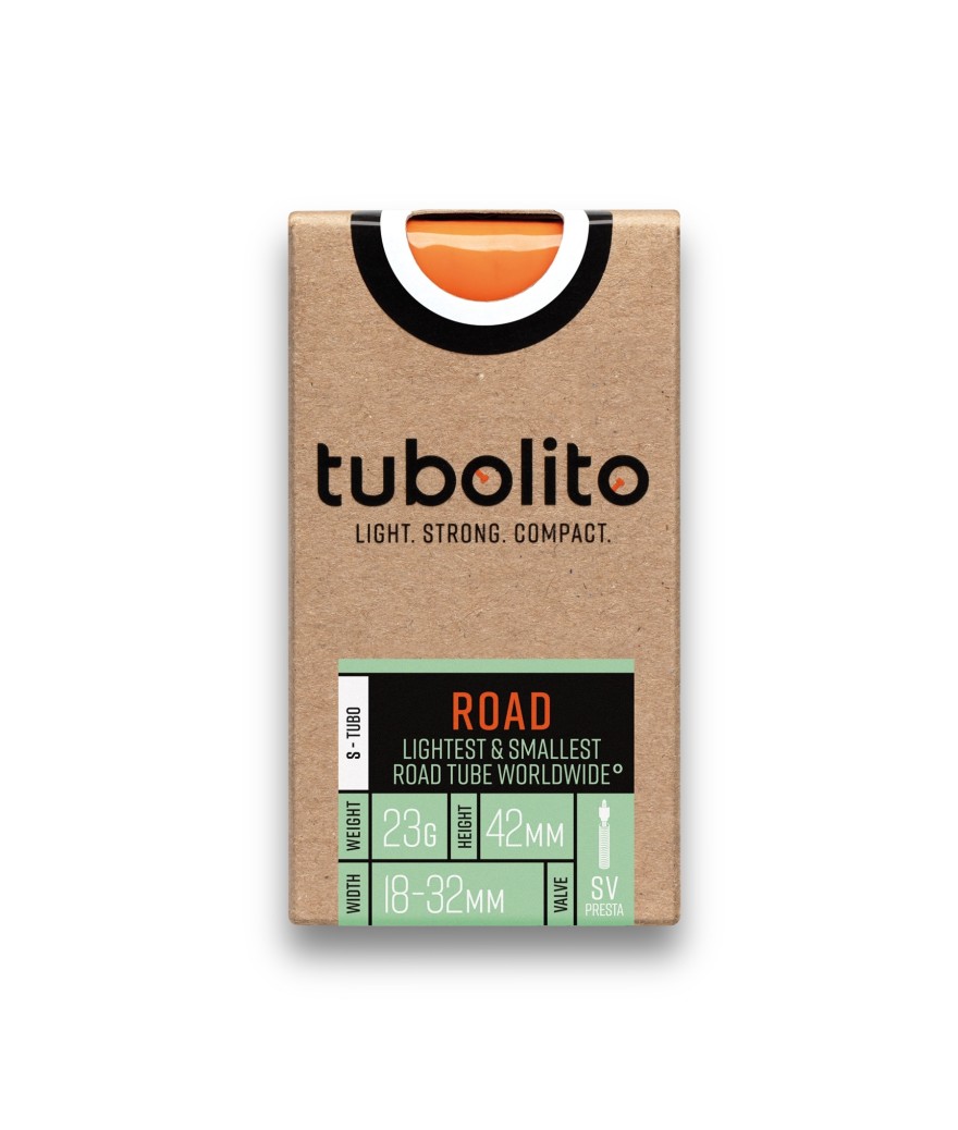 Chambre à Air Tubo Route 700C – Valve 60 Mm, Caoutchouc Noir