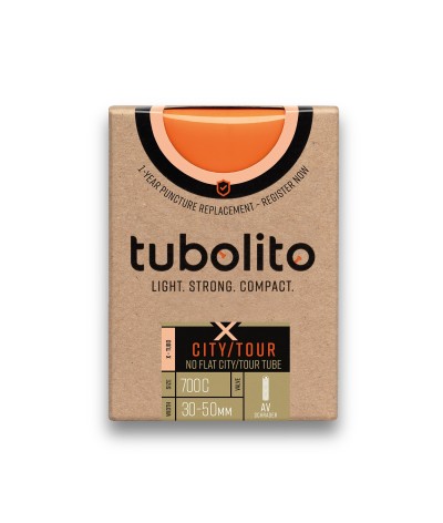 Chambre à air Tubolito X-Tubo City/Tour - Valve Orange
