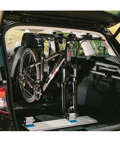 PORTE VELO EMBARQUÉ - Livré avec 2 supports de fourche référence SUFM - Support SUFM livré nu sans axe